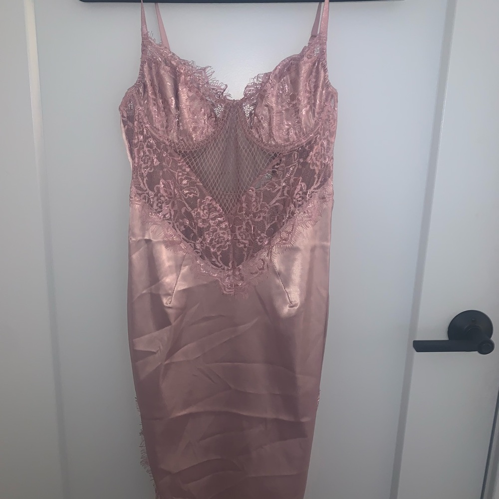Purple lace dress